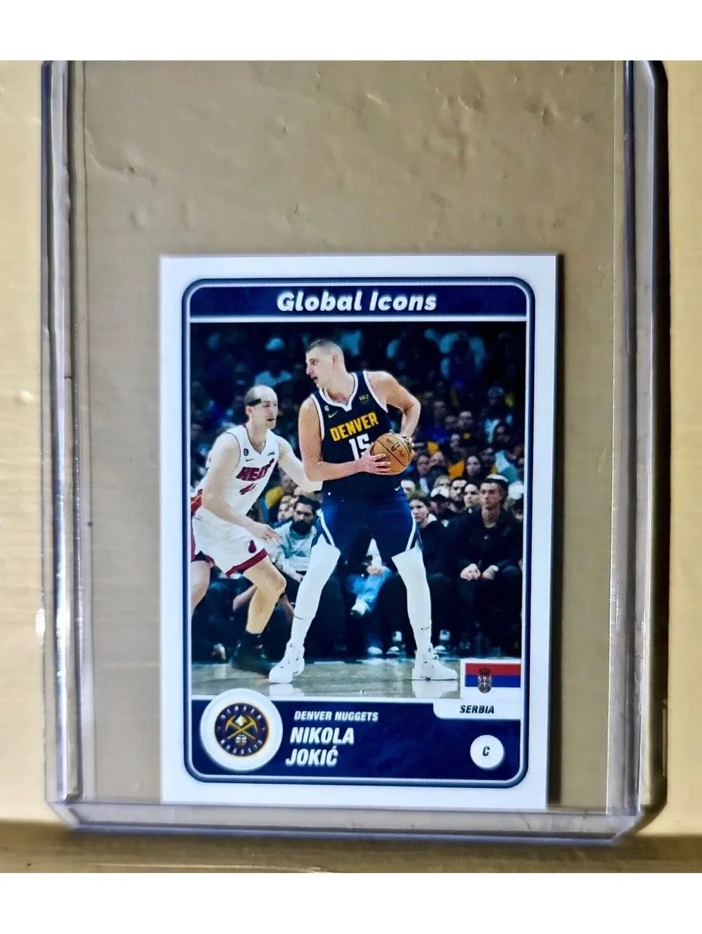 2023-24 Nikola Jokić Panini NBA Basketball #68 Global Icons Sticker
